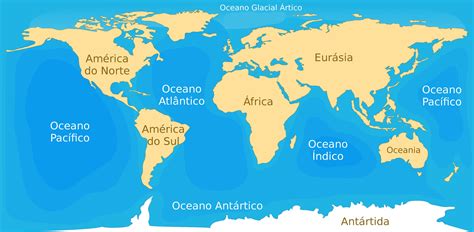 mapa de los oceanos.